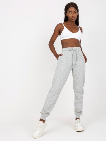 Šedé melírované basic joggery – GRAORA