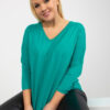 Tyrkysový plus size top VIVANEA