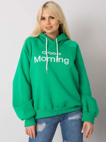 Zelená zateplená oversize mikina Alice – FARINA