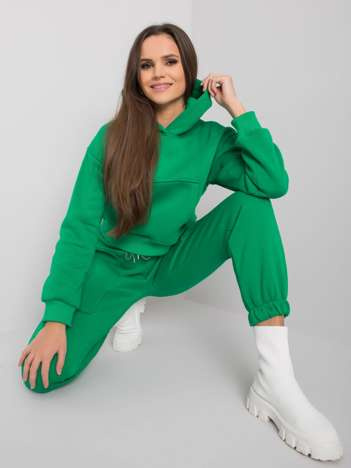 Zelený bavlněný teplákový komplet Solange – TARANA