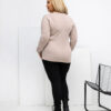 Béžový plus-size top BADGINA