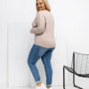 Béžový plus-size top PETITARA