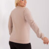 Béžový plus size top VELENZA