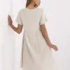 Béžové bavlněné midi šaty AMINTA