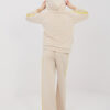 Béžová propínací mikina s lampasy RUE PARIS – CERESSA