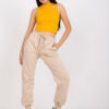 Béžové slim-fit tepláky Julia – FRAONA
