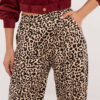 Černo-béžové široké leopardí kalhoty – EIRELIA