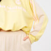 Béžovo-žlutý komplet se stahováním na mikině – AELAESSA