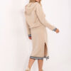 Béžový viskózový casual komplet RUE PARIS – TALIANA