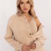 Béžový basic oversize třídílný komplet – AERIELLE
