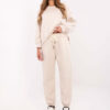 Béžový dvoudílný komplet s oversize mikinou – ARABELLE