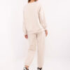 Béžový dvoudílný komplet s oversize mikinou – ARABELLE