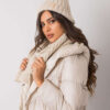 Béžový zimní komplet Rubby RUE PARIS s čepicí a šálou – SOLERIA