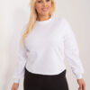 Bílá bavlněná plus size mikina Florentia – CIRORA
