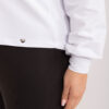 Bílá bavlněná plus size mikina Florentia – CIRORA