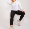 Bílá bavlněná plus size mikina Florentia – CIRORA