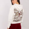 Bílá mikina SUBLEVEL se zadním potiskem – AMRORIA