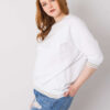 Bílý plus size top OPALVETTA s jemným potiskem