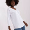 Bílý oversize top VELAROSE