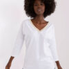 Bílý oversize top VELAROSE