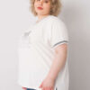 Bílá plus size mikina TAVIANE s aplikací
