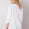 Bílá plus size mikina XARINETTA s kamínky