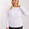 Bílá plus size mikina CALMERA