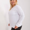 Bílá plus size mikina CALMERA