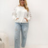 Bílá plus-size klokanka RELEVANCE – DANARA