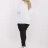 Bílá mikina SCRIPTELLE s jemným nápisem