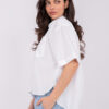 Bílý crop top POPELLE s knoflíky