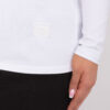 Bílý přiléhavý top LINEARA plus size