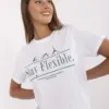 Bílé tričkové mini šaty ANAHID