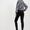 Bílo-černý velurový komplet s leopardí mikinou RUE PARIS – BEDA