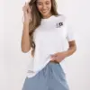 Bílo-modré tričko KALESTA Fresh Made s nápisem