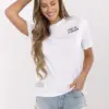 Bílo-růžové tričko KALESTA Fresh Made s potiskem