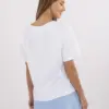 Bílé tričko KARINTHA ITALY MODA s potiskem