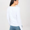 Bílý basic top ELVARISSA s dlouhými rukávy