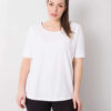 Bílé basic plus size tričko LIVELLE Missy