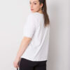 Bílé basic plus size tričko LIVELLE Missy