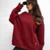 Vínová basic oversize mikina RUE PARIS – BELILIA