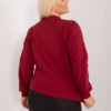 Vínová plus size mikina Florentia – CIRORA