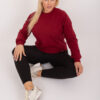 Vínová plus size mikina Florentia – CIRORA