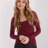 Vínový basic top BOSTELLA