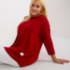 Vínový plus size top VISCARIA