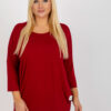 Vínový plus size top VISCARIA