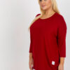 Vínový plus size top VISCARIA