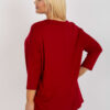 Vínový plus size top VISCARIA