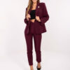 Vínové elegantní sako RUE PARIS – QUELAELLE