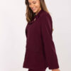 Vínové elegantní sako RUE PARIS – QUELAELLE